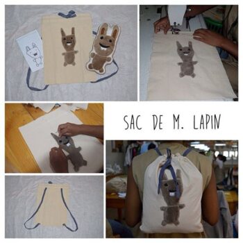 Instagram - Ça y est ! Monsieur Lapin a enfin son sac! #zazabracadabra #cadeauxuniques #dessins #peluche